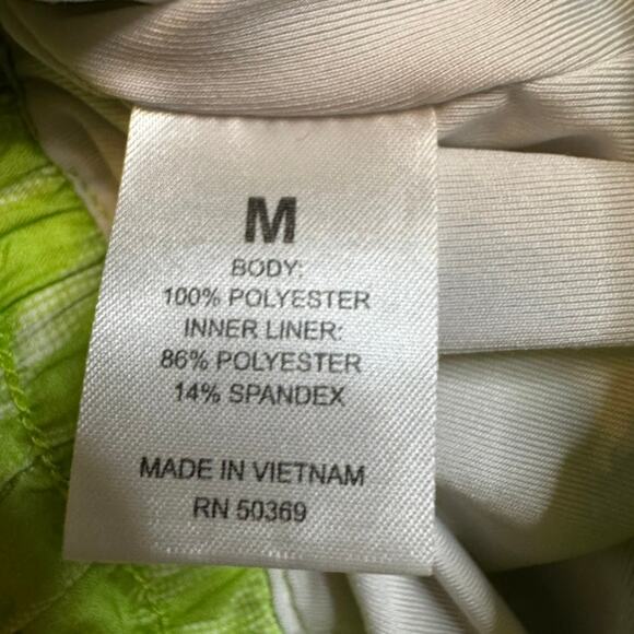 Juicy Couture Y2K Sport Neon Green Zebra Print Mesh Shorts Women’s Medium Lined - Picture 7 of 11